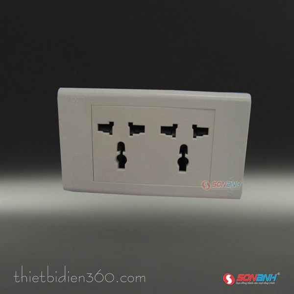 Ổ cắm 10A CN trắng - Lioa