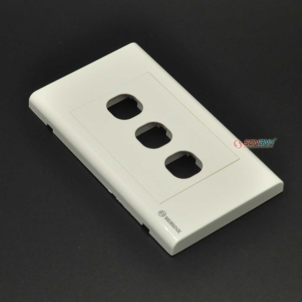 Mặt nhựa CN âm trắng S18 - Sino/Vanlock