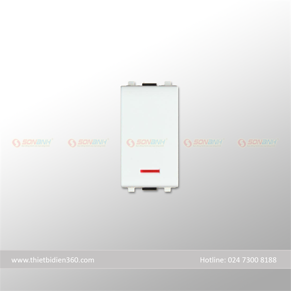 Module công tắc 10A viền trắng Concept - Sino/Vanlock