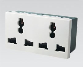 Hạt ổ cắm trắng A50 - Dobo