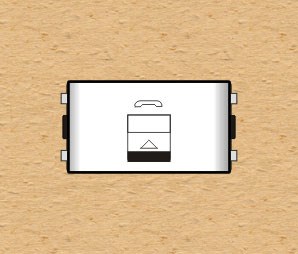 Module Ổ điện thoại viền trắng SC - Sino/Vanlock