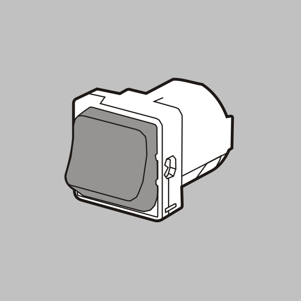 Module công tắc 10A viền trắng S668 - Sino/Vanlock