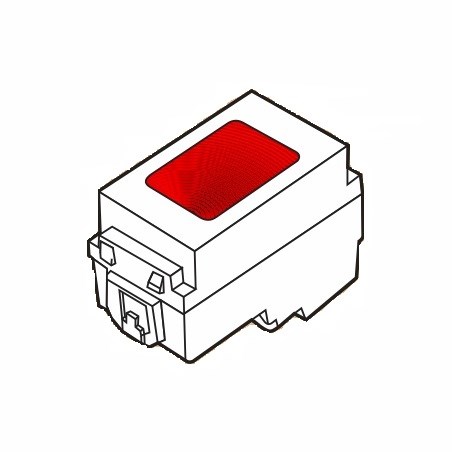 Module đèn báo viền trắng Wide S18CC - Sino/Vanlock