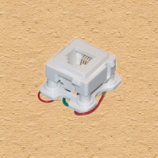 Module Ổ điện thoại viền trắng S18A & S19 - Sino/Vanlock