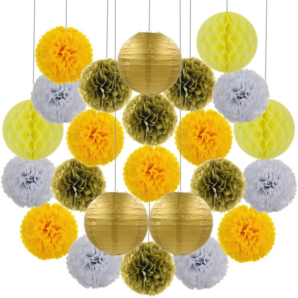 Set đèn lồng vàng