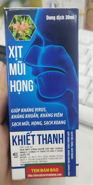 Xịt Mũi Họng Khiết Thanh 30 ml