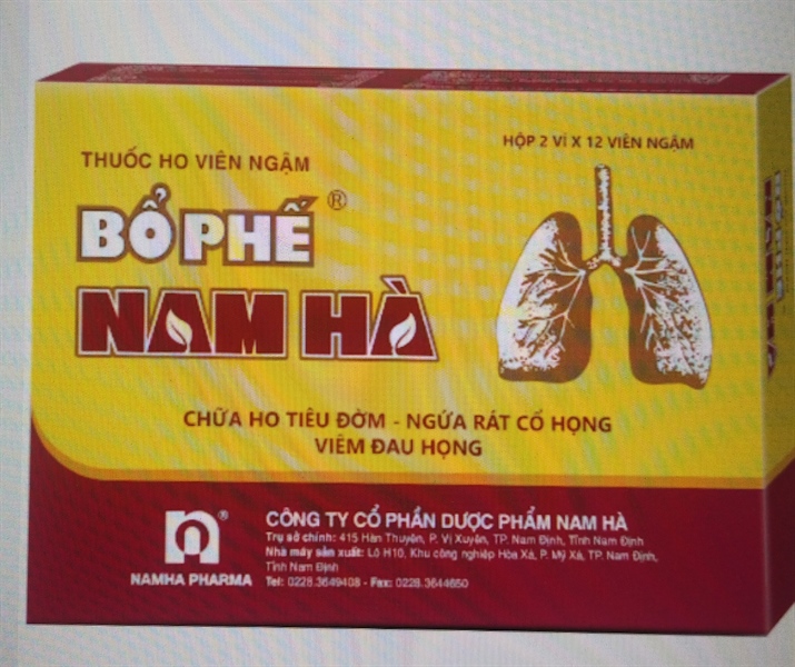 Thuốc ho Viên ngậm Bổ phế Nam Hà