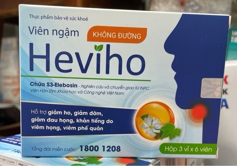 VIÊN NGẬM HEVIHO HỘP 3 VỈ