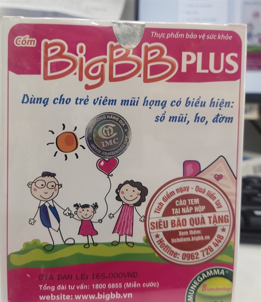 Cốm BigBB plus nhãn hồng