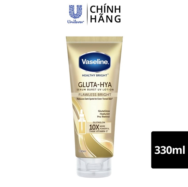 Serum Vaseline Healthy bright Gluta-hya dưỡng sáng da 330ml