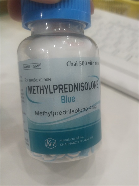 Methylprednisolone chai 500 viên Blue