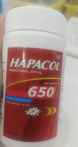 Hapacol 650 lọ 100 viên