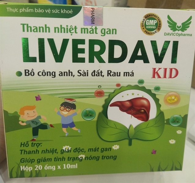 Thanh nhiệt mát gan Liverdavi kid