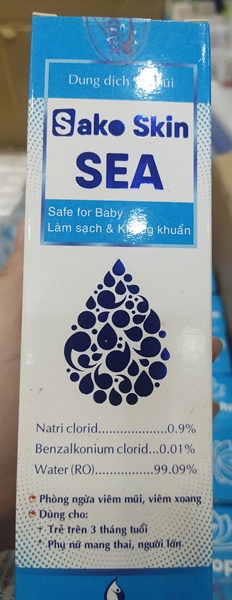 Dung dịch xịt mũi Sako Skin Sea 70 ml