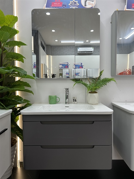 Bộ tủ chậu nhựa pico cao cấp GN T19-80X