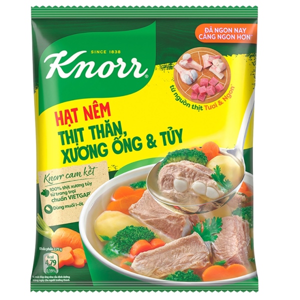 Hạt nêm Knorr Thịt thăn Xương ống và Tuỷ 400g