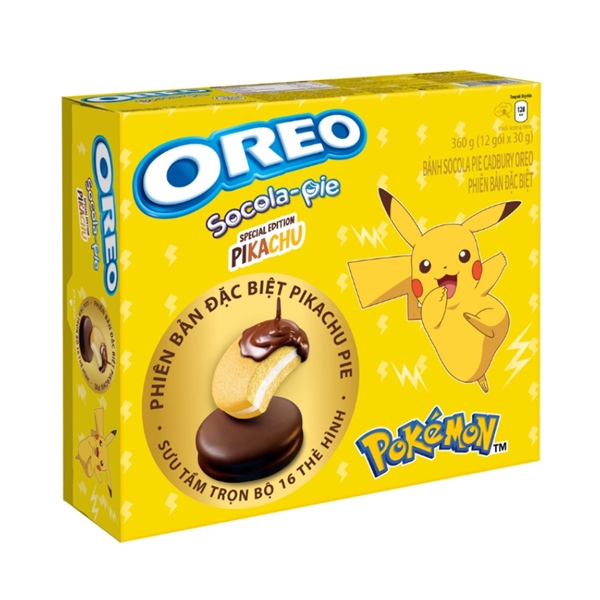 Bánh Socola Pie Oreo Phiên Bản Đặc Biệt Pokemon 360g