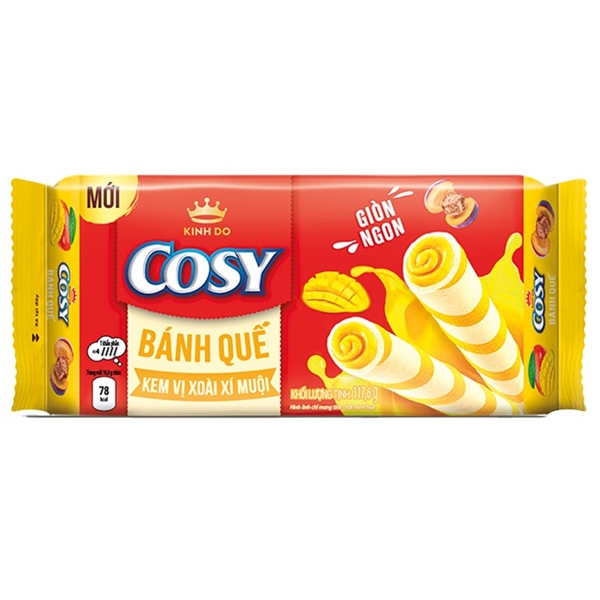 Bánh quế Cosy Xoài Xí Muội 117.6g