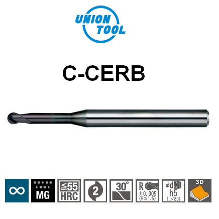 Dao cầu cổ dài C-CERB R0.7x8xDS4x50L