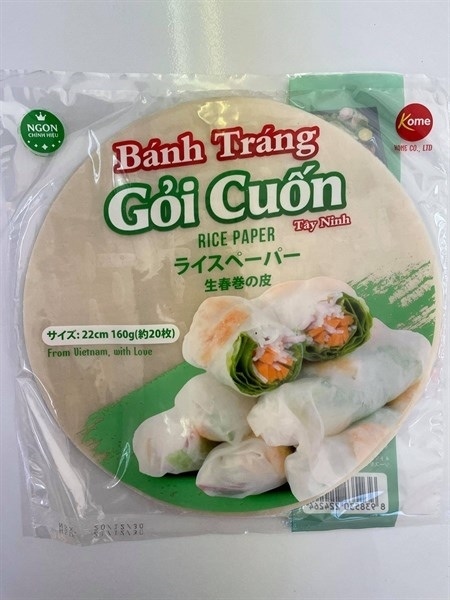 BÁNH TRÁNG GỎI CUỐN KOME 22CM / ライスペーパー 250G