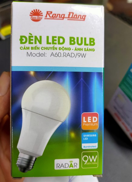 Bóng led cảm biến rada Rạng Đông