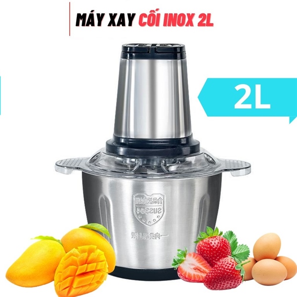 Máy xay thực phẩm đa năng cối inox 2 lít