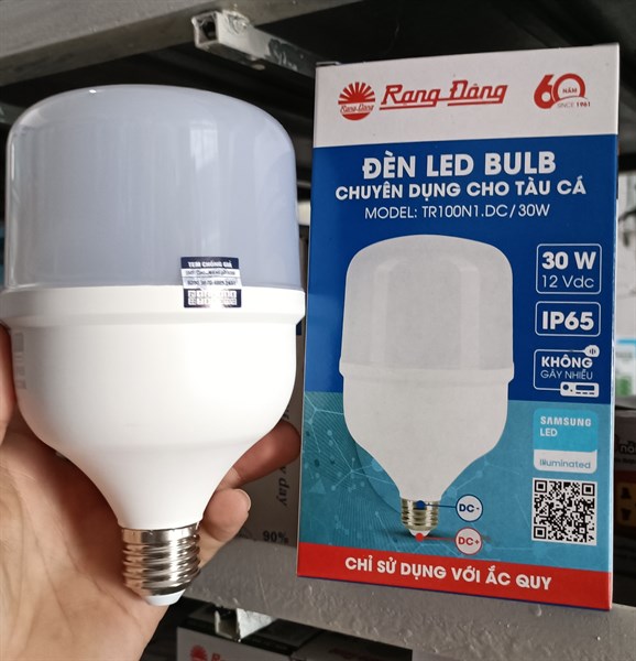 Bóng LED 12V-24V 30W Rạng Đông đuôi vặn E27
