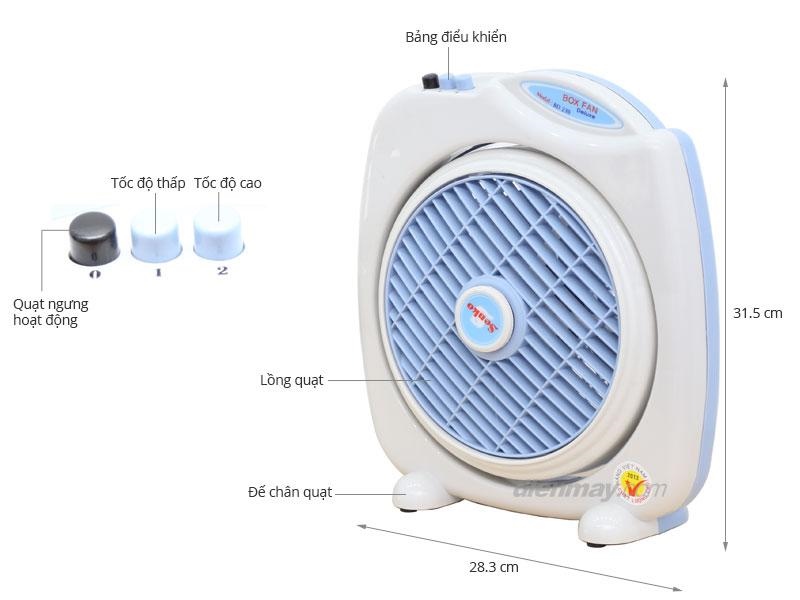 Quạt bàn đảo (quạt hộp) Senko B2/B3/B4