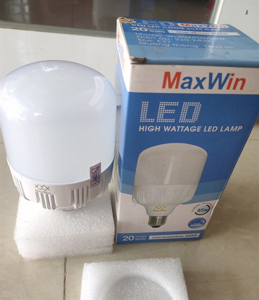 Bóng led trụ 20W Maxwin nhôm đúc