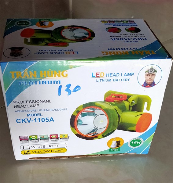 Đèn đội đầu Trần Hùng 1105A có bóng bulb