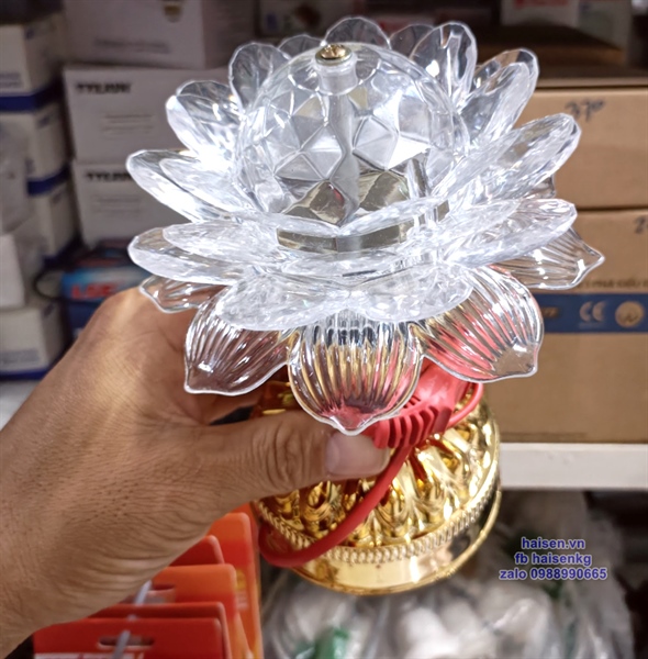 Đèn hoa sen quay Minh Bình