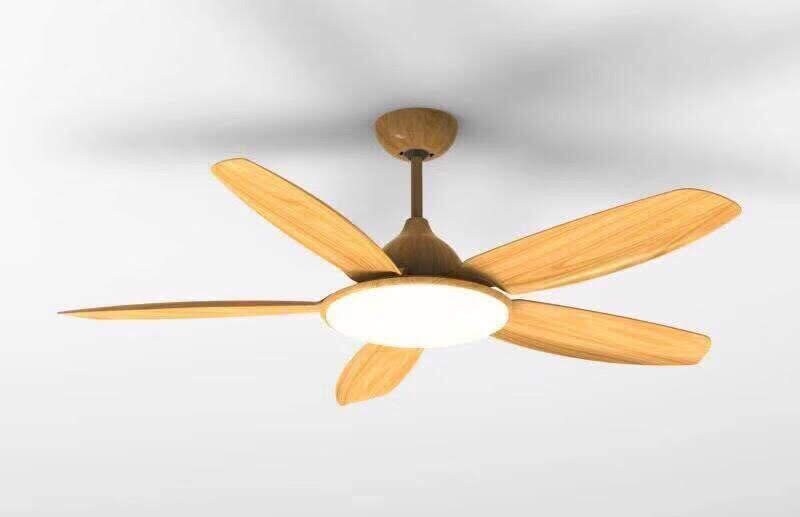 Quạt trần đèn 5 cánh vàng - TT52K55
