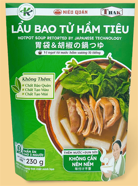 LAU BAO TU HAM TIEU 230G / 胃袋 &胡椒の鍋つゆ 230G