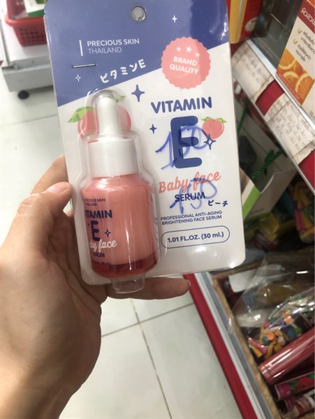 TINH CHẤT PRECIOUS SKIN THAILAND VITAMIN E BABY FACE SERUM 30ML-duoc-ban-tai-Tạp Hoá Thái Lan