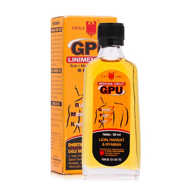 Dầu Nóng Minyak GPU 60ml-duoc-ban-tai-Tạp Hoá Thái Lan