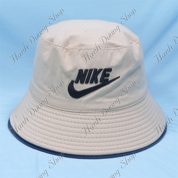 Nón tai bèo nón bucket đội được 2 mặt thêu chữ móc Nike