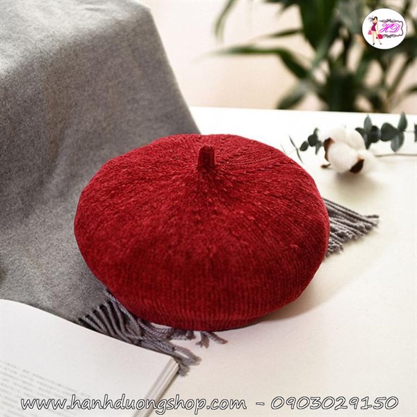 Nón len nữ bí ngô thu đông Nhật Bản HQC4101