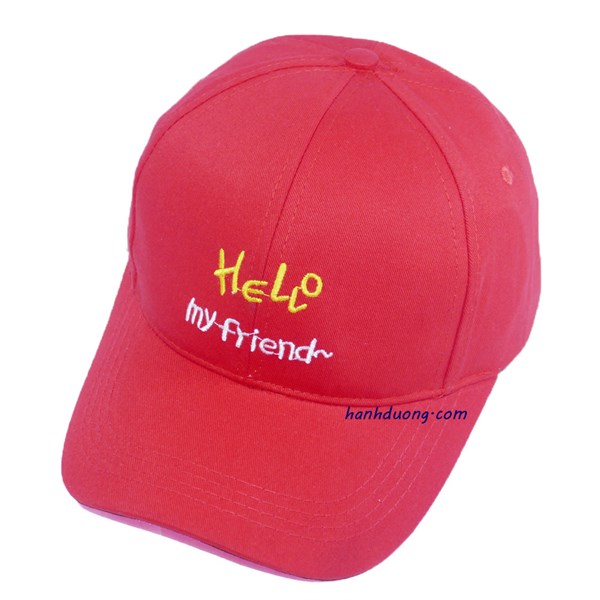 Nón kết Hello my friend khóa xịn