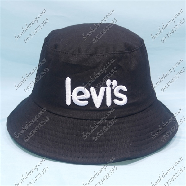 Nón bucket nón tai bèo vành nhỏ thêu chữ Levis
