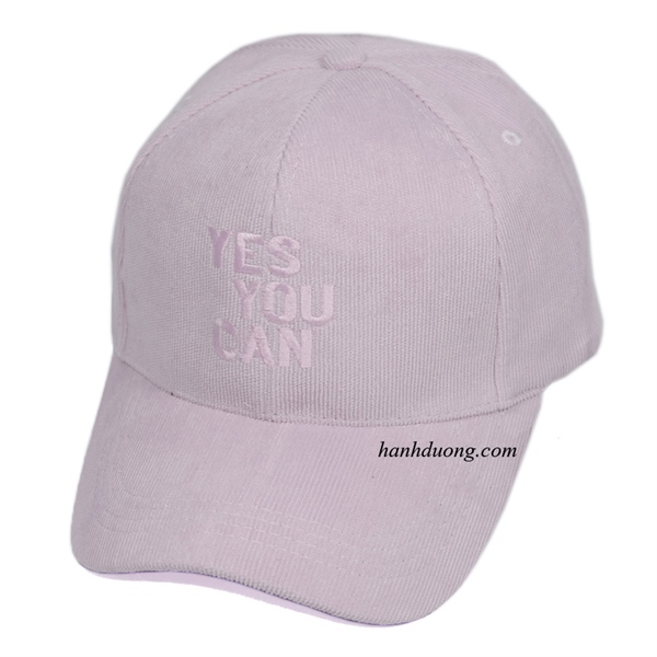 Nón kết vải nhung YES YOU CAN - Xịn