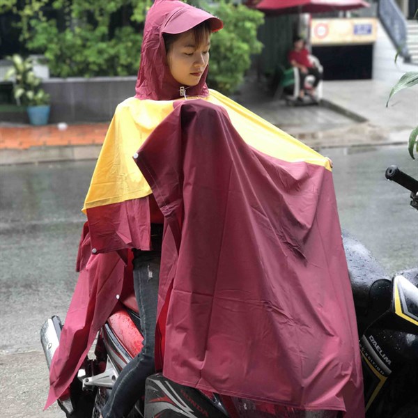 Áo mưa cánh dơi Honda phối 2 màu độc đáo