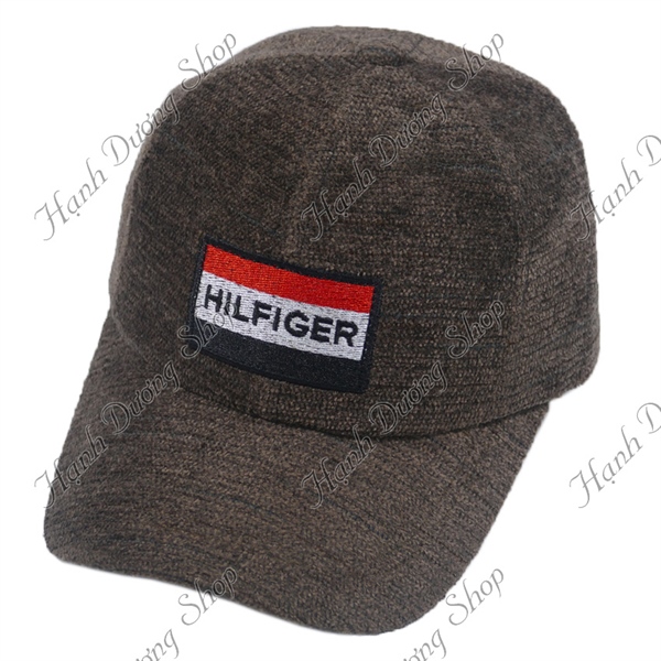 Nón kết nhung thêu Hilfger