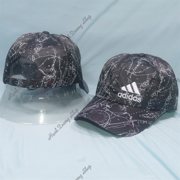 Nón kết vải dù hoa văn thêu chữ Adidas