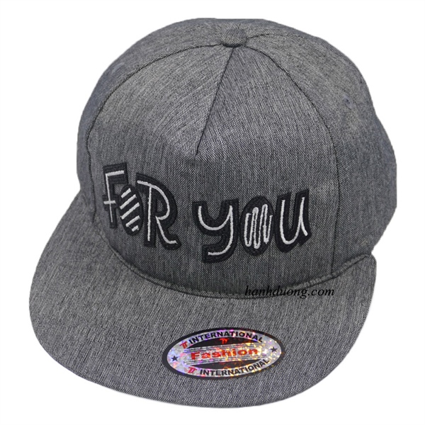 Nón Hiphop Snapback đẹp thêu chữ For You thời trang