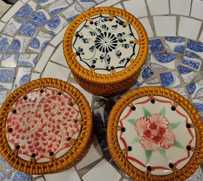 Bát Tràng Hôp Mây 8cm - 44