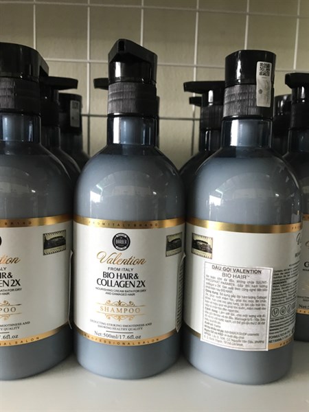 Dầu xả Valention collagen phục hồi, trị gàu 500ml