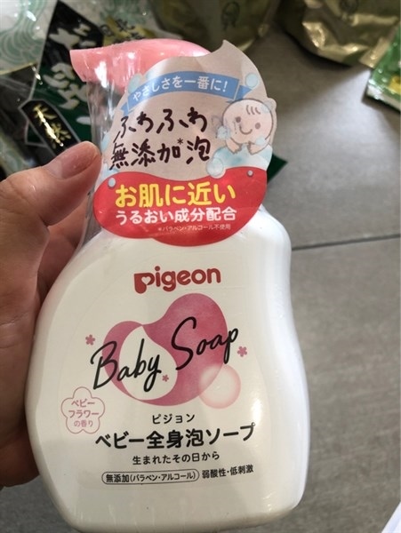 SỮA TẮM GỘI PIGEON BABY SOAP 500ML