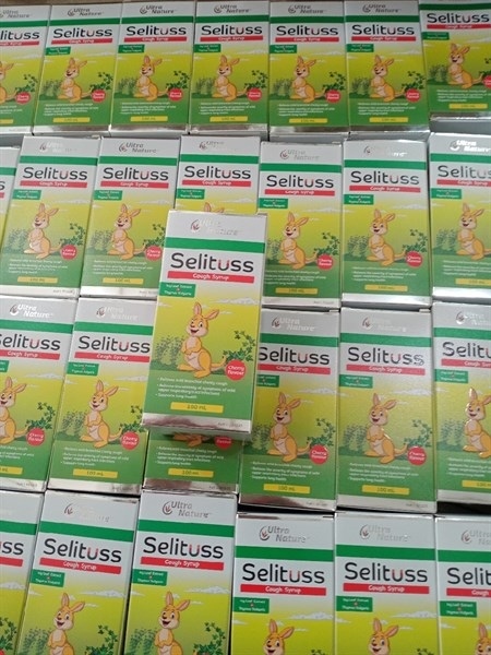 SIRO HO SELITUSS GIẢM HO LONG ĐỜM, GIẢM ĐAU RÁT HỌNG ÚC 100ML 0M+