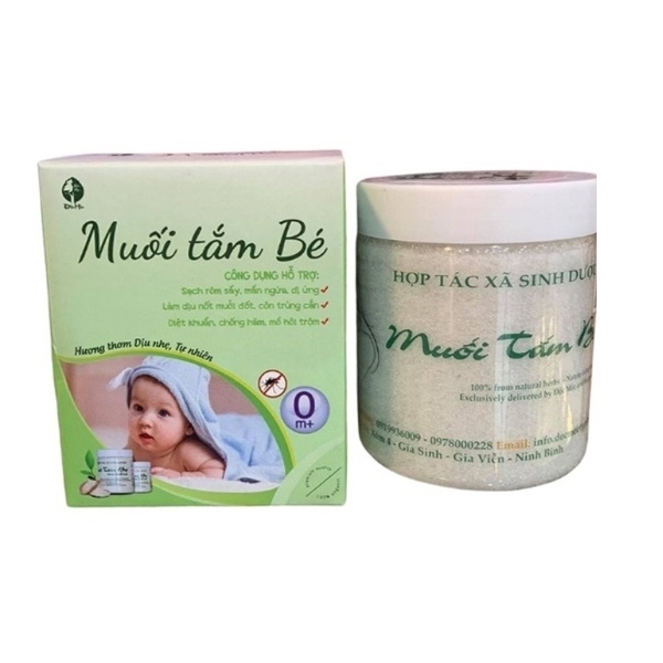 MUỐI TẮM BÉ ĐỘC MỘC HỖ TRỢ RÔM SẨY MẨN NGỨA DATE 9/2026