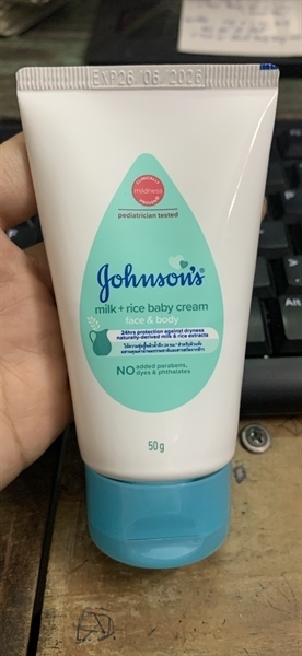 GOHNSONS MILK + RICE BABY CREAM FACE & BODY 50G